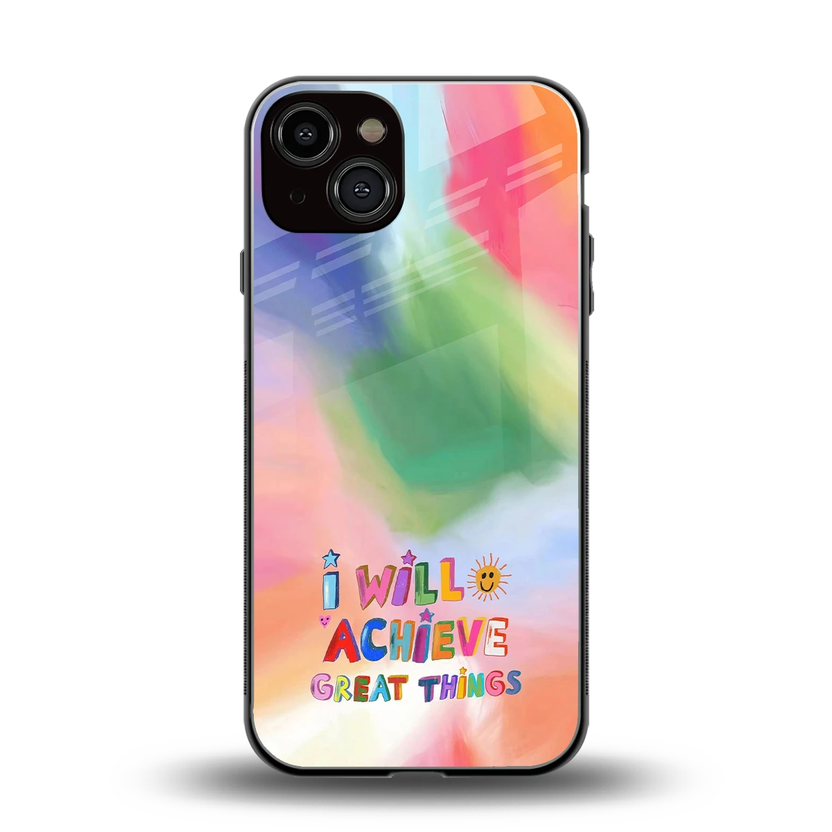 Goal Setter back phone cover | glass case for iphone 14