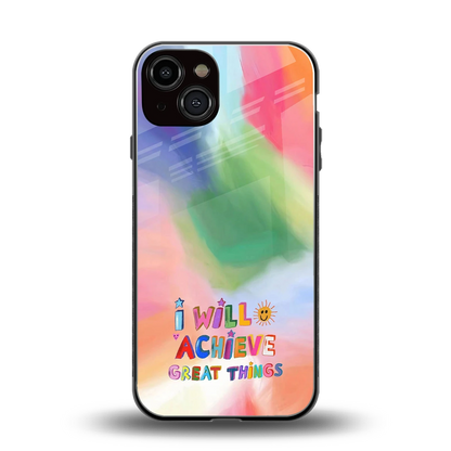 Goal Setter back phone cover | glass case for iphone 14