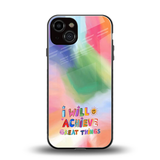 Goal Setter back phone cover | glass case for iphone 14