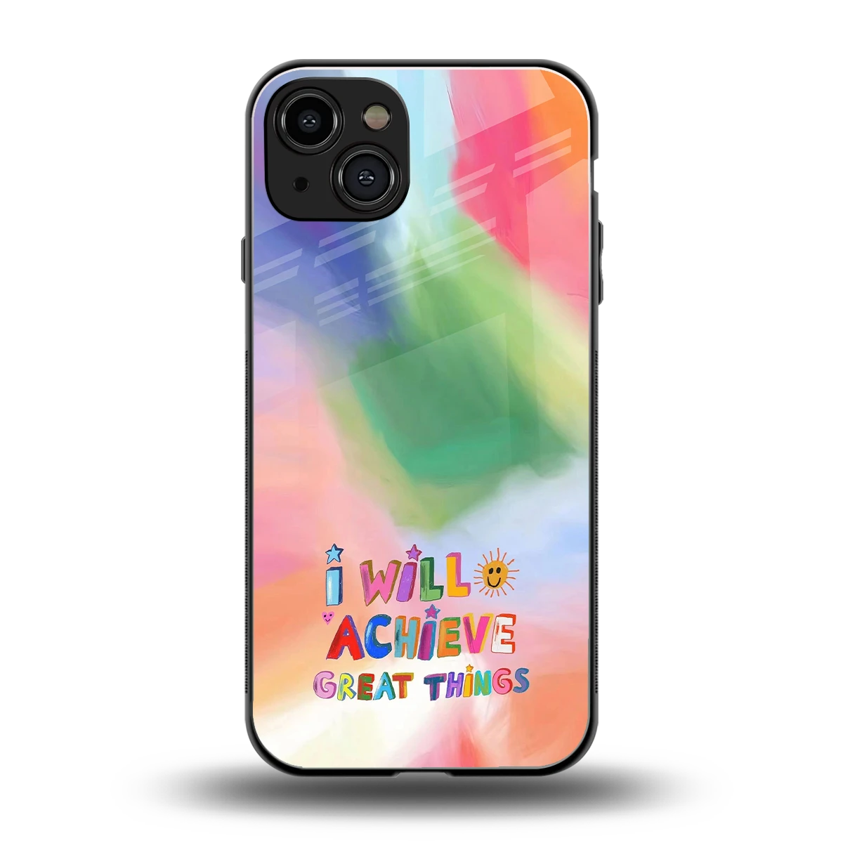 Goal Setter back phone cover | glass case for iphone 15