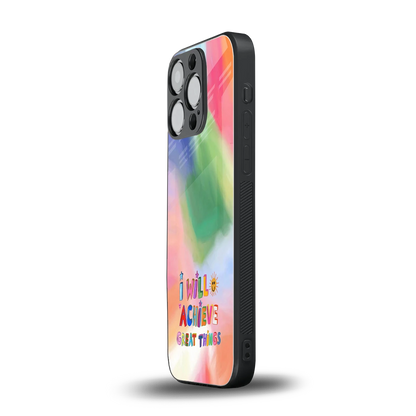 Goal Setter iphone 16 pro mobile cover | shockproof glass phone case
