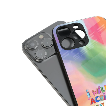 Goal Setter stylish phone case for iphone xr | glossy glass and slim fit