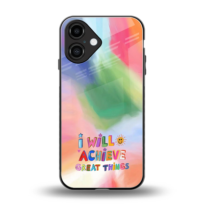 Goal Setter back phone cover | glass case for iphone 16