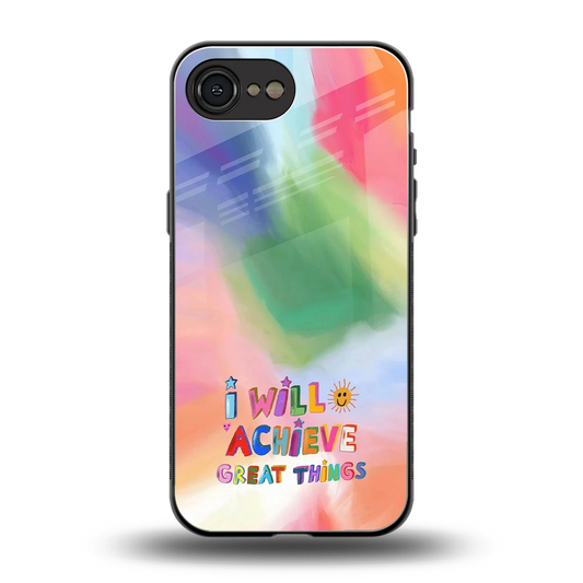 Goal Setter back phone cover | glass case for iphone 16e