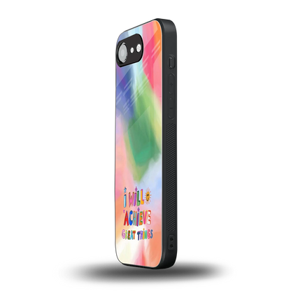 Goal Setter iphone 16e mobile cover | shockproof glass phone case