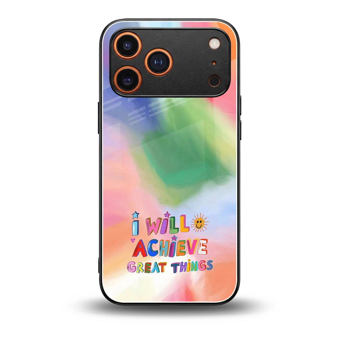 Goal Setter back phone cover | glass case for iphone 17 pro max