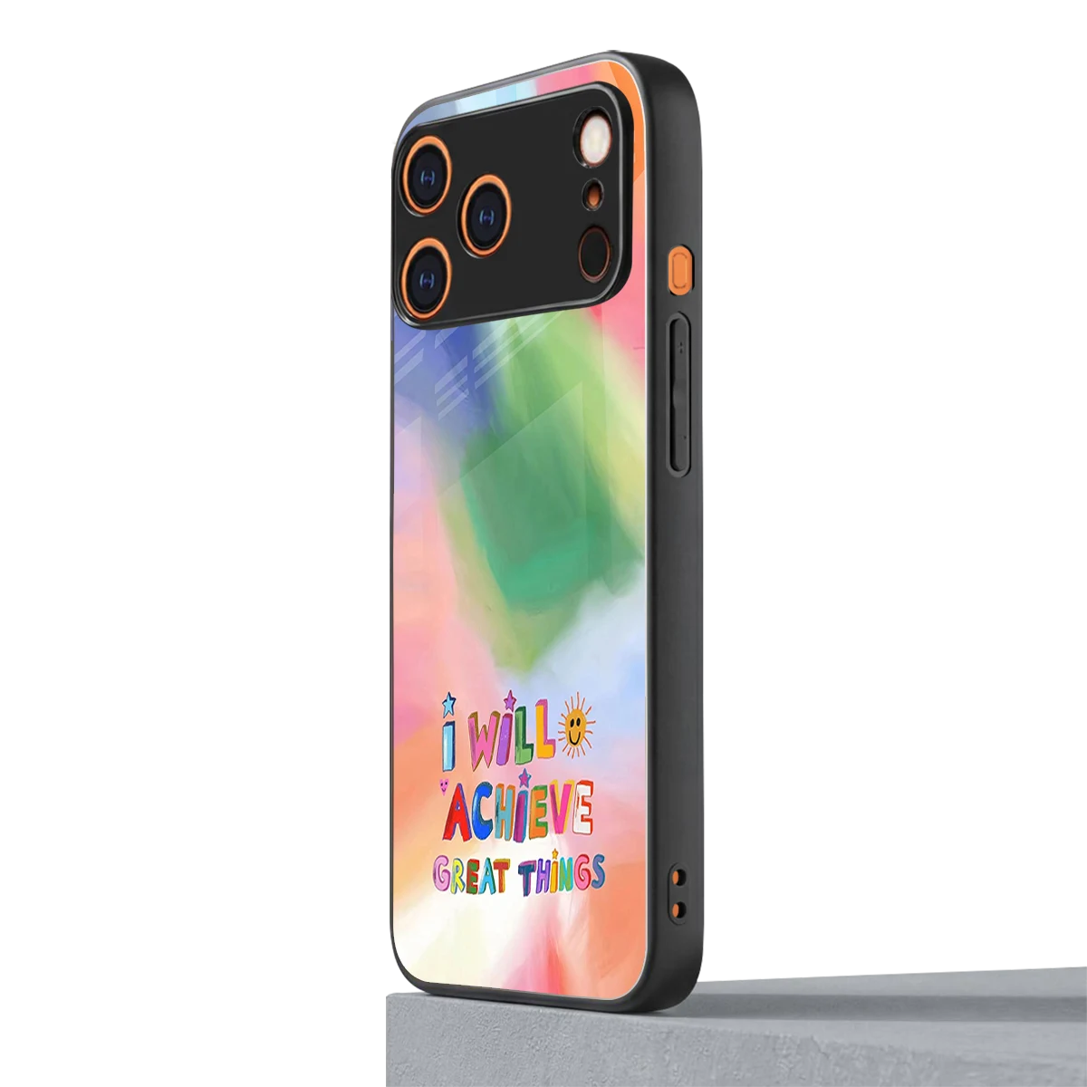 Goal Setter iphone 17 pro mobile cover | shockproof glass phone case