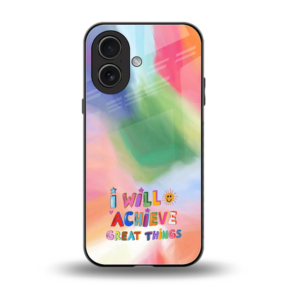 Goal Setter back phone cover | glass case for iphone 17