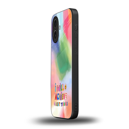 Goal Setter iphone 17 mobile cover | shockproof glass phone case