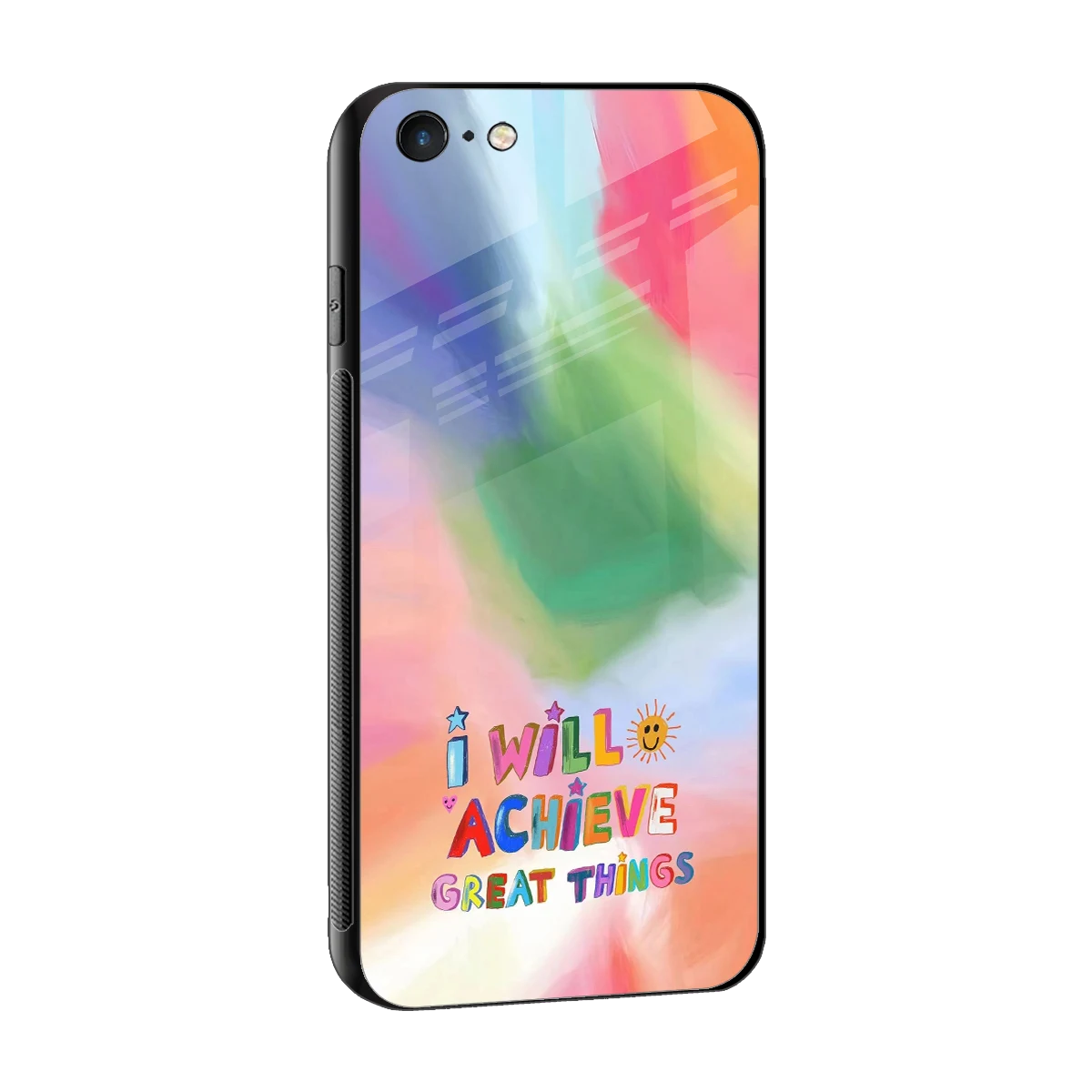Goal Setter sleek iphone 6s cover with tempered glass back and TPU edges