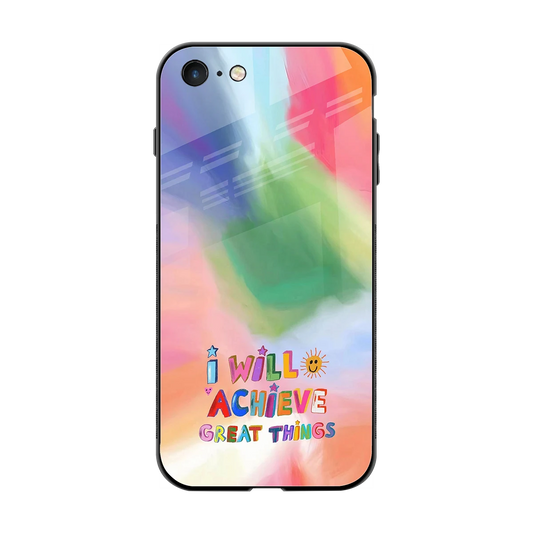 Goal Setter back phone cover | glass case for iphone 8