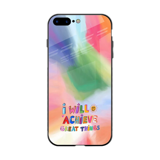 Goal Setter back phone cover | glass case for iphone 7 plus