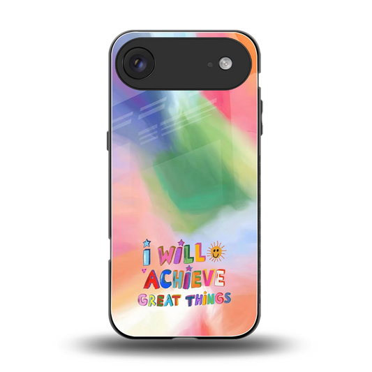 Goal Setter back phone cover | glass case for iphone air