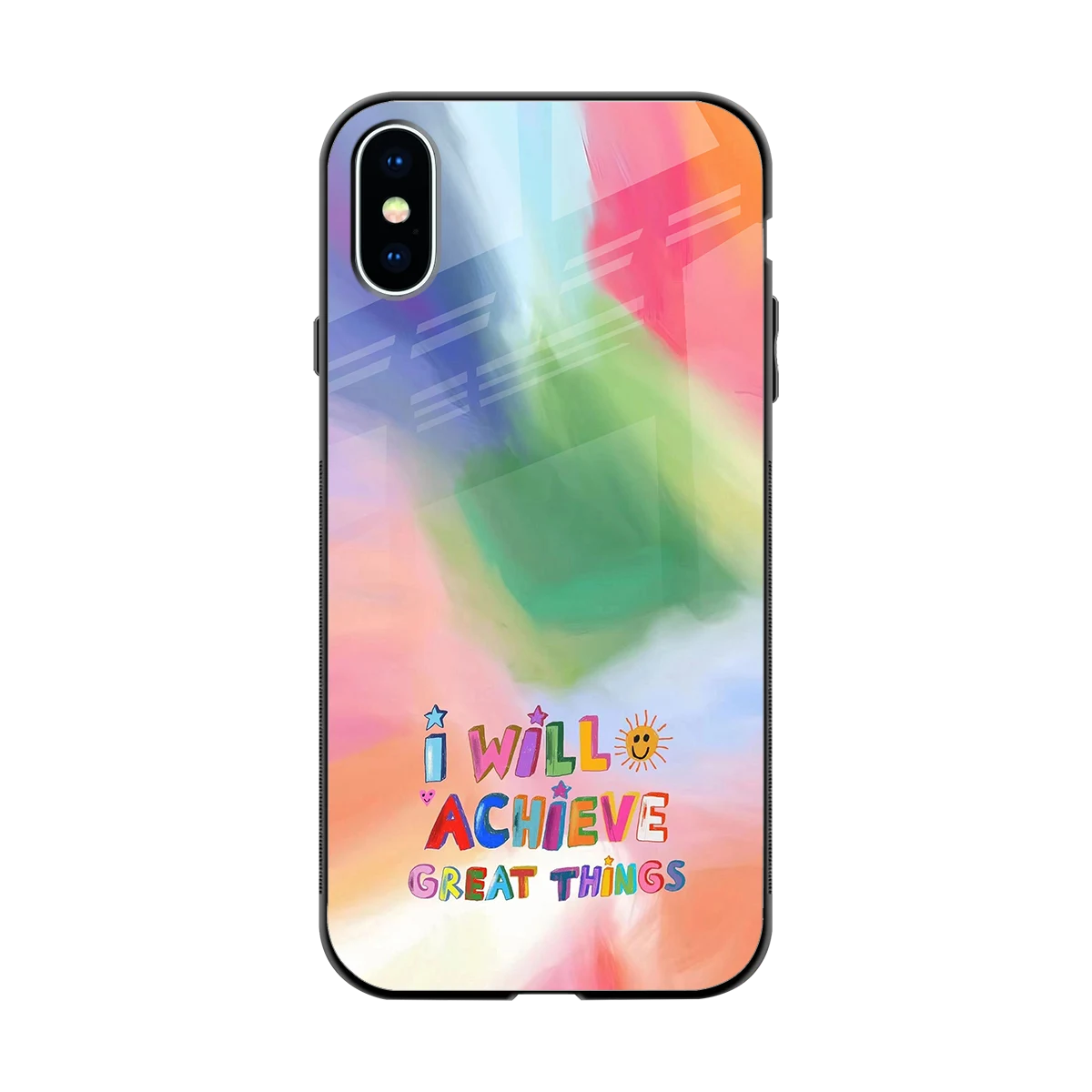 Goal Setter back phone cover | glass case for iphone xs