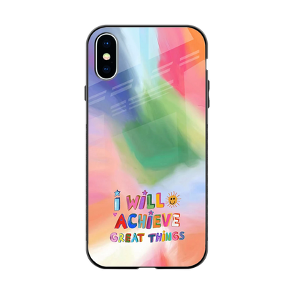 Goal Setter back phone cover | glass case for iphone xs