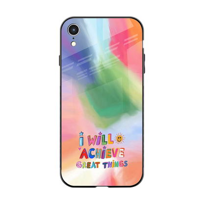 Goal Setter back phone cover | glass case for iphone xr