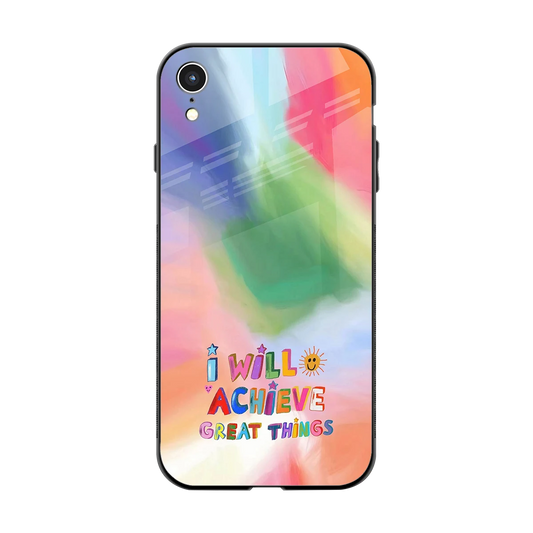 Goal Setter back phone cover | glass case for iphone xr