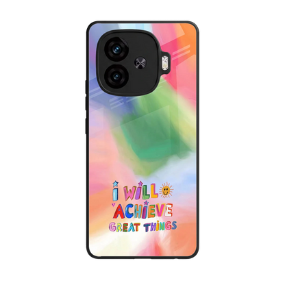 Goal Setter back phone cover | glass case for iqoo neo 10r 5g