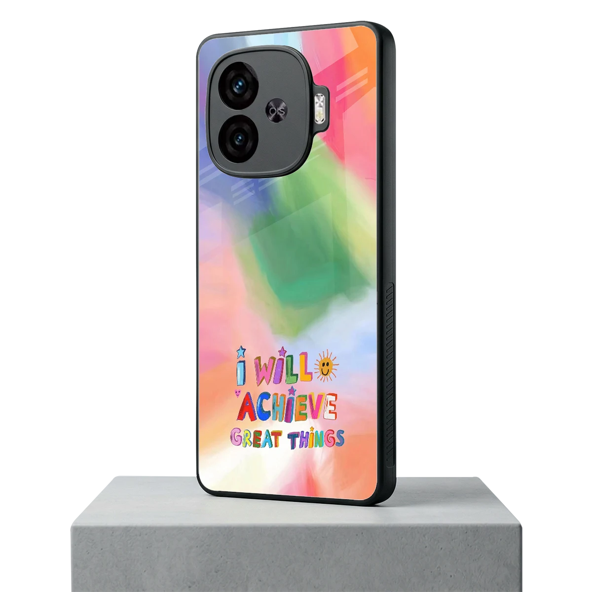 Goal Setter iqoo neo 10r 5g mobile cover | shockproof glass phone case