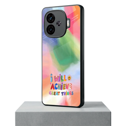 Goal Setter iqoo neo 10r 5g mobile cover | shockproof glass phone case