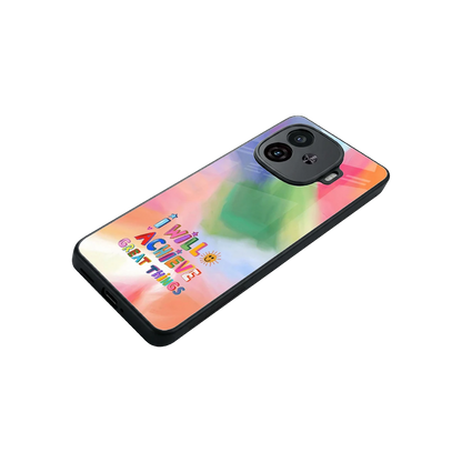 Goal Setter stylish phone case for iqoo neo 10r 5g | glossy glass and slim fit