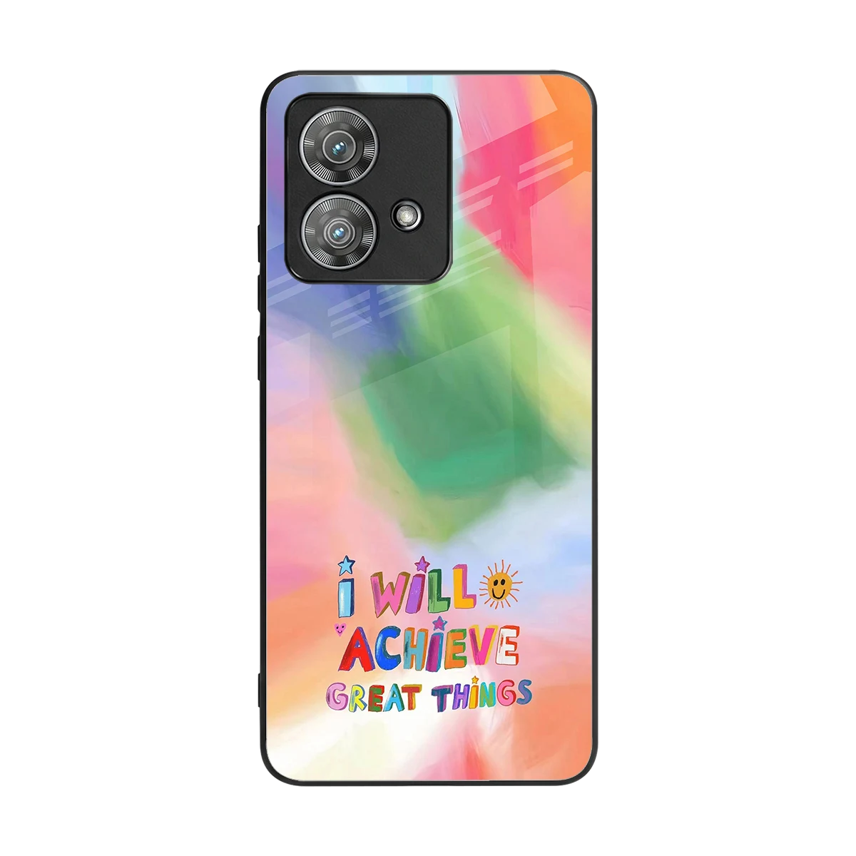 Goal Setter back phone cover | glass case for motorola edge 40 neo 5g