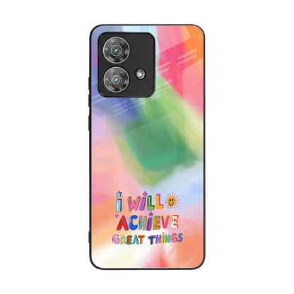 Goal Setter back phone cover | glass case for motorola edge 40 neo 5g