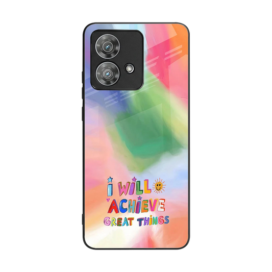 Goal Setter back phone cover | glass case for motorola edge 40 neo 5g
