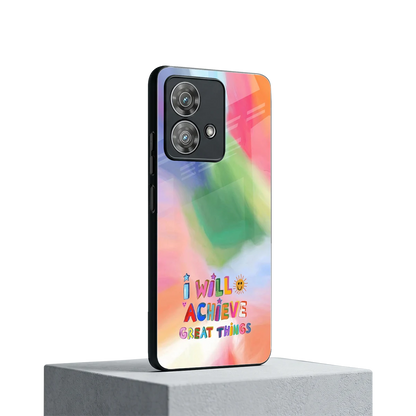 Goal Setter motorola edge 40 neo 5g mobile cover | shockproof glass phone case