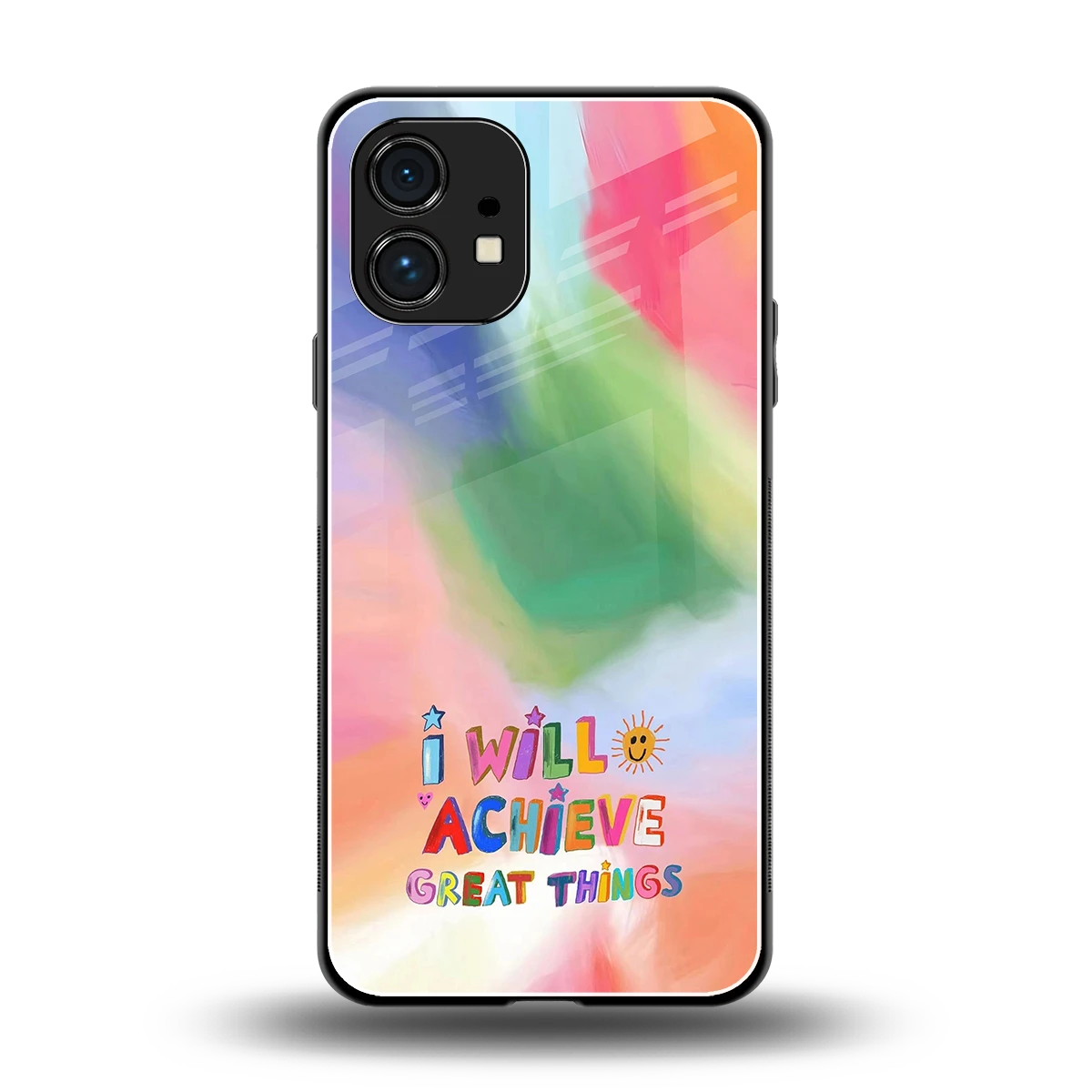 Goal Setter back phone cover | glass case for nothing phone 1