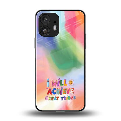 Goal Setter back phone cover | glass case for nothing phone 2