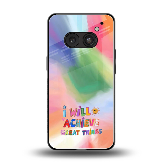 Goal Setter back phone cover | glass case for nothing phone 2a