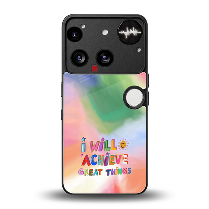 Goal Setter back phone cover | glass case for nothing phone 3