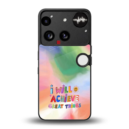 Goal Setter back phone cover | glass case for nothing phone 3