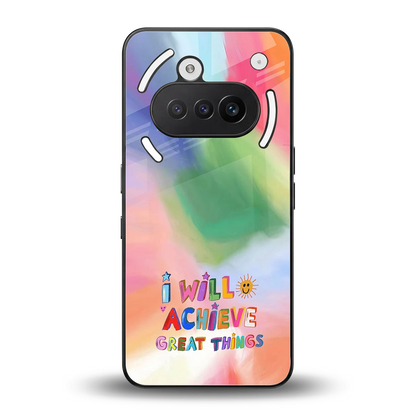 Goal Setter back phone cover | glass case for nothing phone 3a