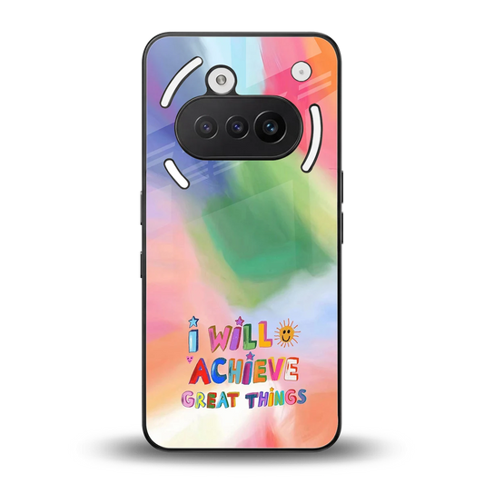 Goal Setter back phone cover | glass case for nothing phone 3a