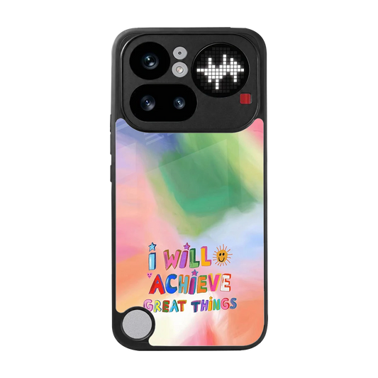Goal Setter back phone cover | glass case for nothing phone 4a pro