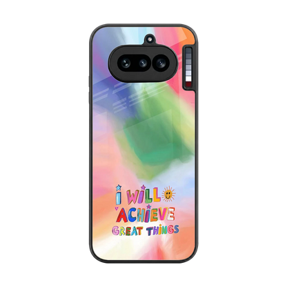Goal Setter back phone cover | glass case for nothing phone 4a
