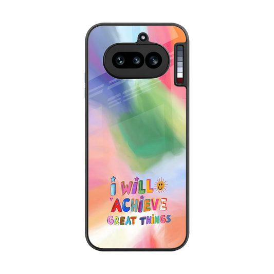 Goal Setter back phone cover | glass case for nothing phone 4a