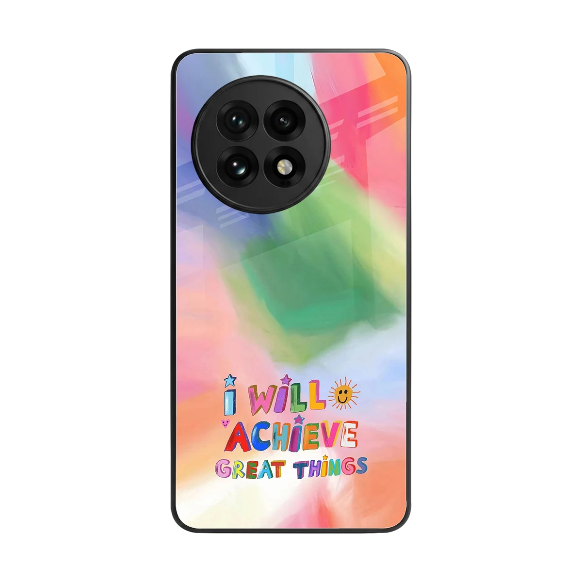 Goal Setter back phone cover | glass case for oneplus 13r