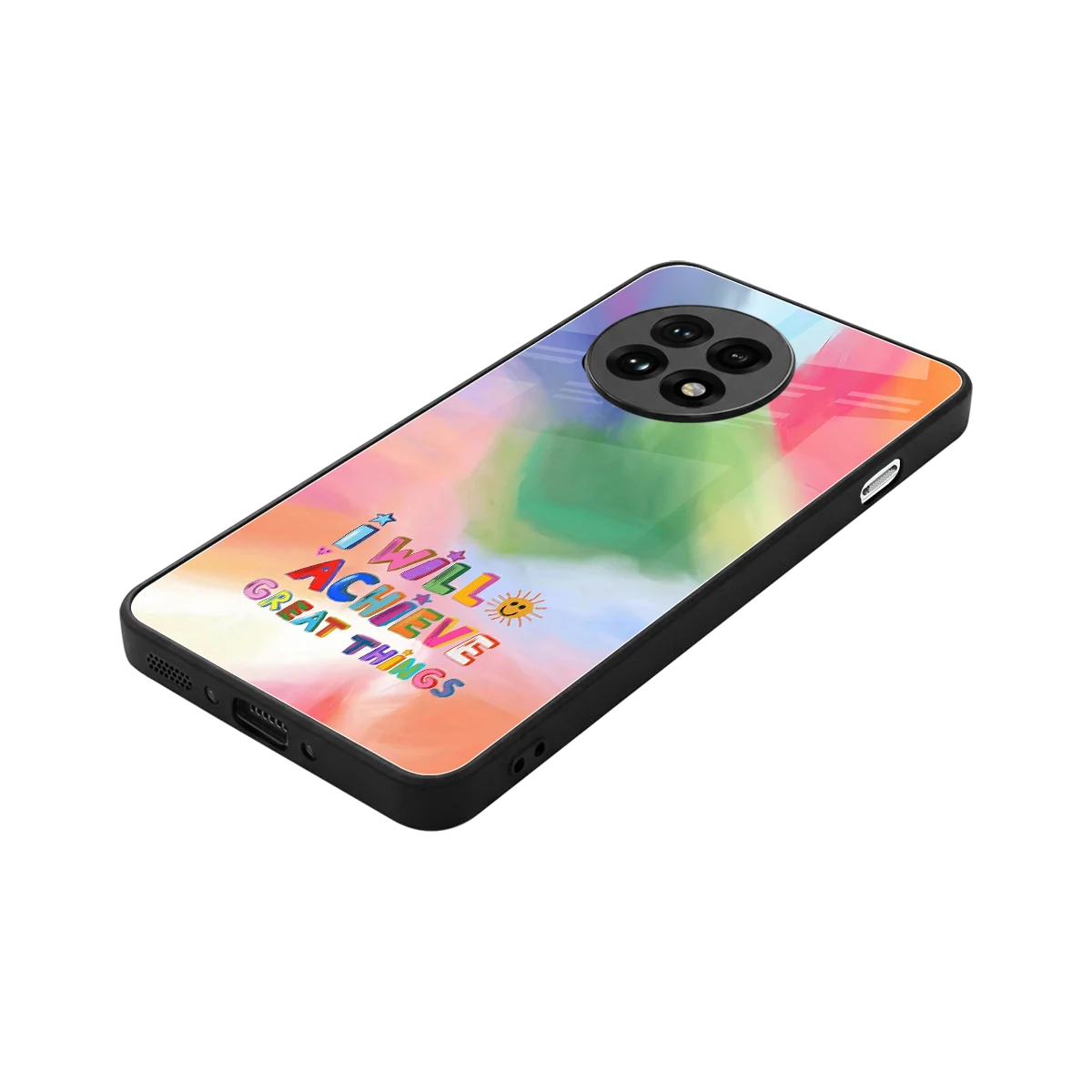 Goal Setter stylish phone case for oneplus 13r | glossy glass and slim fit