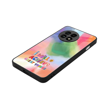 Goal Setter stylish phone case for oneplus 13r | glossy glass and slim fit