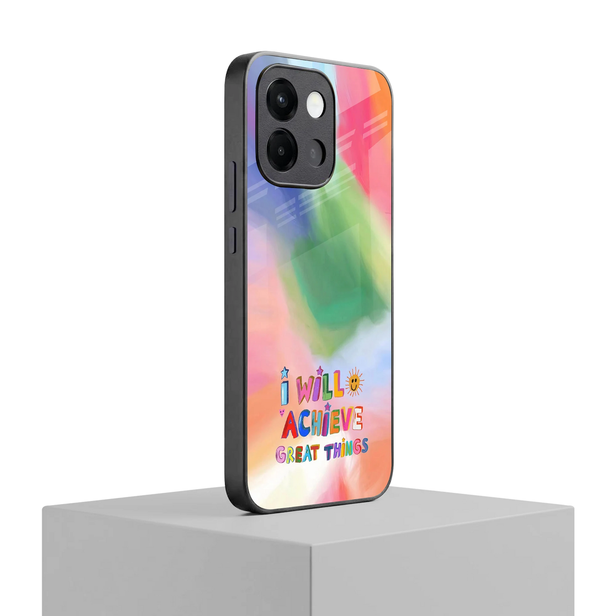 Goal Setter oneplus 13s mobile cover | shockproof glass phone case