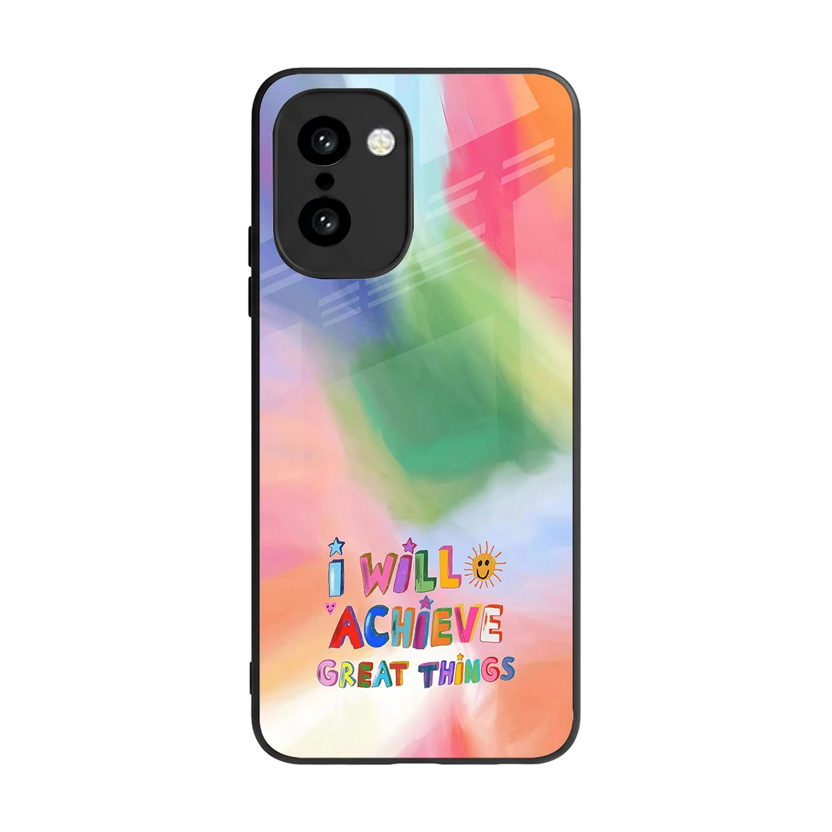 Goal Setter back phone cover | glass case for oneplus 15r