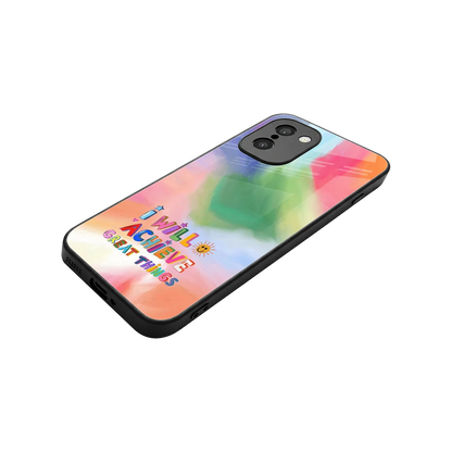 Goal Setter stylish phone case for oneplus 15r | glossy glass and slim fit