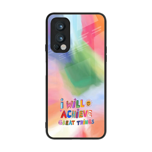 Goal Setter back phone cover | glass case for oneplus nord 2