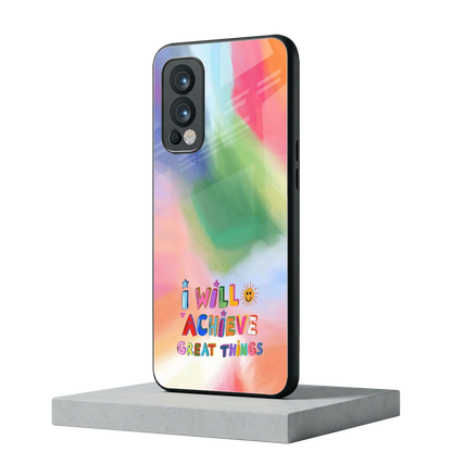Goal Setter oneplus nord 2 mobile cover | shockproof glass phone case