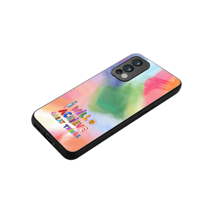 Goal Setter stylish phone case for oneplus nord 2 | glossy glass and slim fit