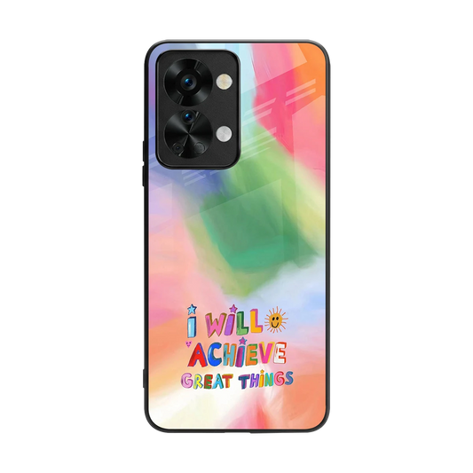 Goal Setter back phone cover | glass case for oneplus nord 2t