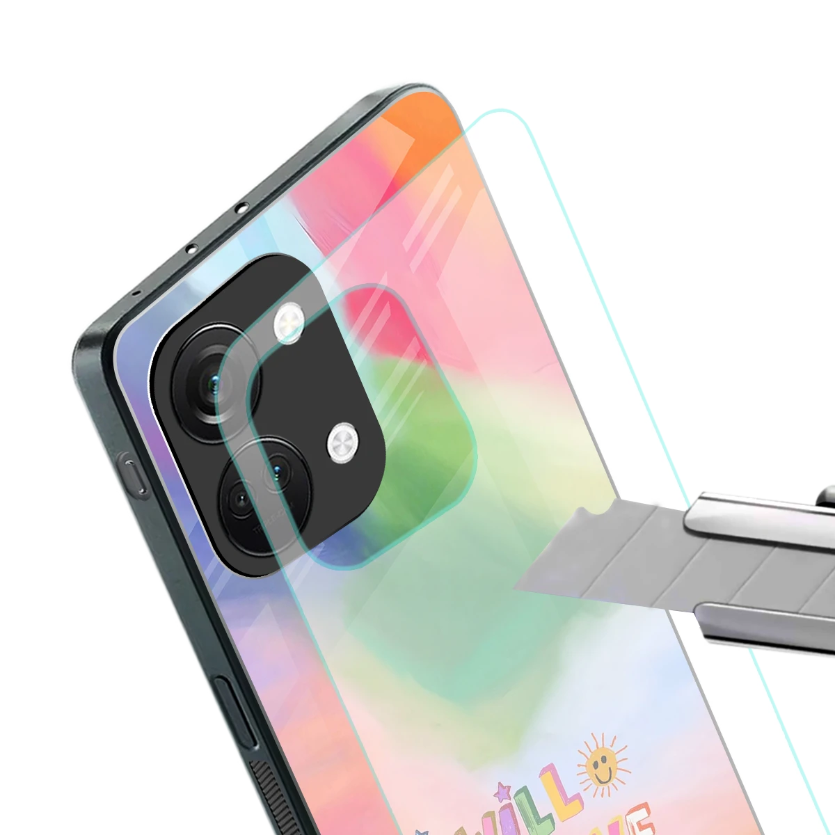 Goal Setter stylish phone case for oneplus nord 3 | glossy glass and slim fit